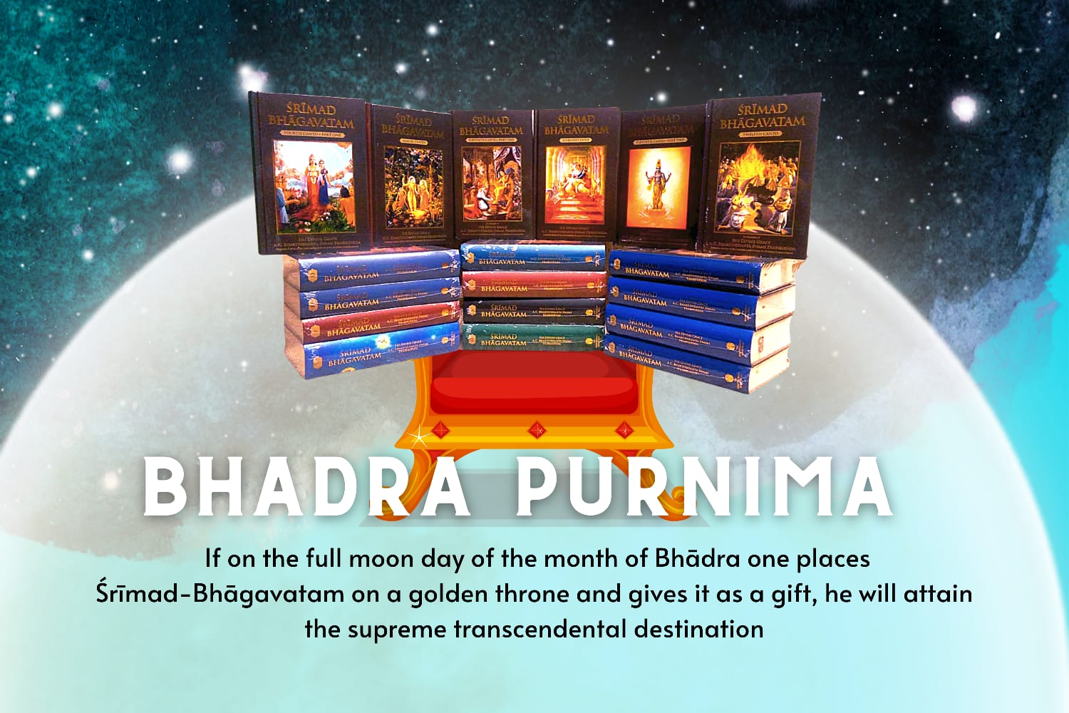 Gift Srimad Bhagavatam on Bhadra Purnima and Book Your Flight to Golok Vrindavan