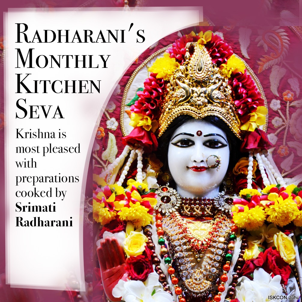Monthly Radharani's Kitchen Seva